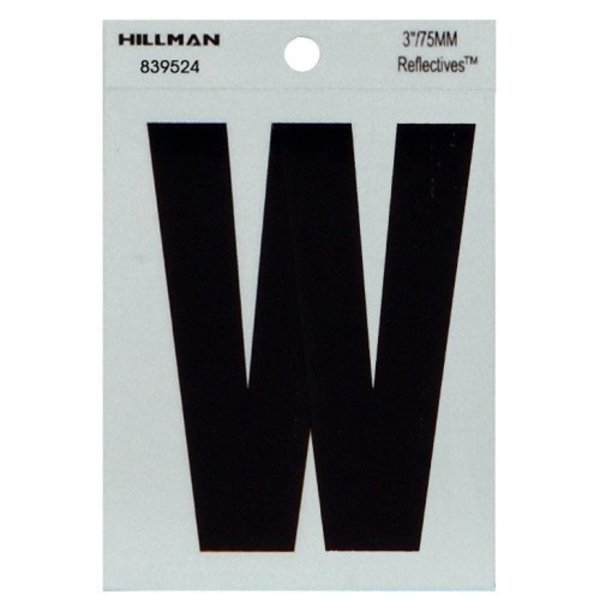 Hillman 3" Blk W Thin Adhesive 839524